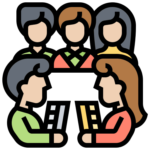 Director chair organization committee administrator icon