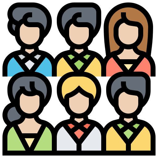 Organization audience network organization icon