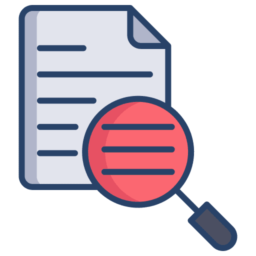 Document file files and folders search icon