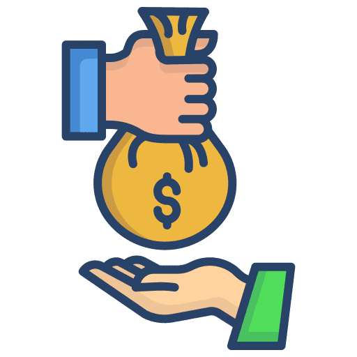 Loan venture money currency icon