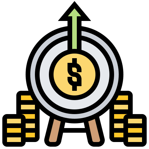 Margin profit financial business and finance icon