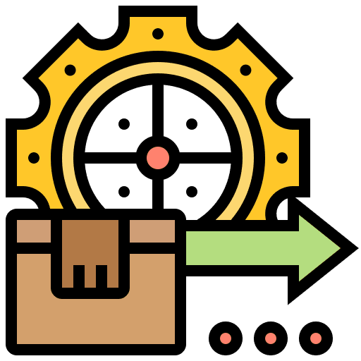 Production gear production cogwheel icon
