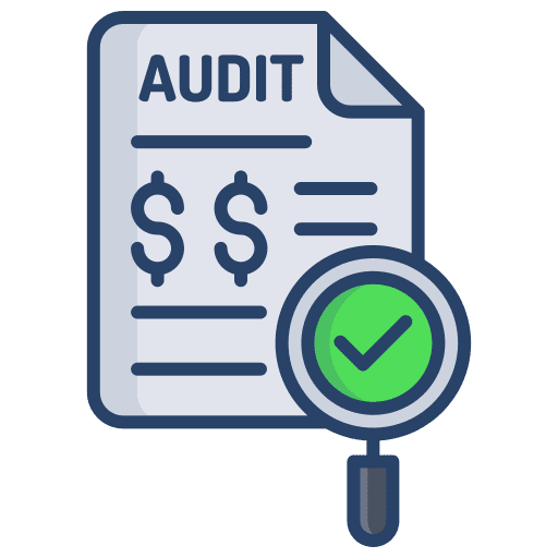 Audit accounting audit search icon