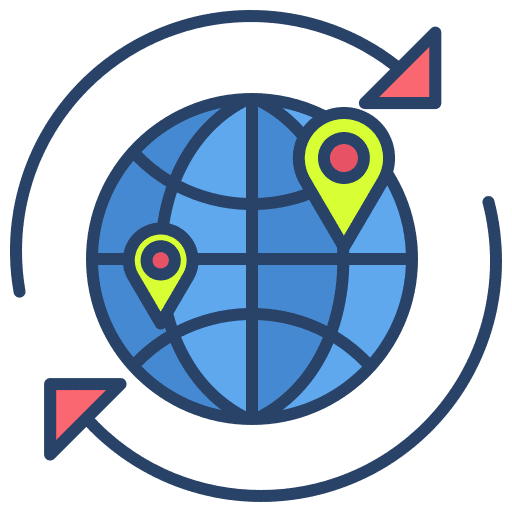 Location internet pin navigation icon