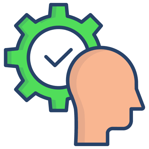 Mind knowledge business and finance human icon