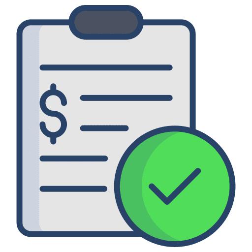 Notepad writing business and finance finance icon