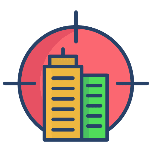 Target map location business and finance pointer icon