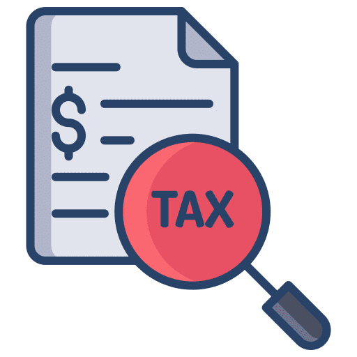 Tax bill payment taxes icon