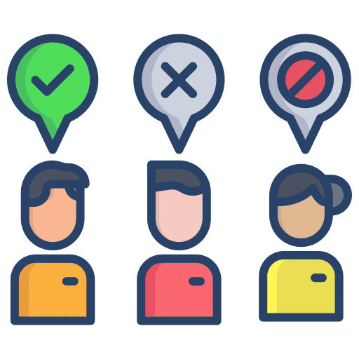 User target customers business and finance icon