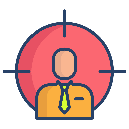 Target aim avatar business and finance icon