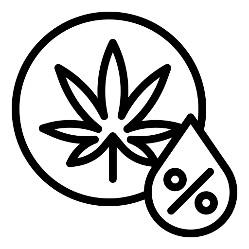 Cannabis oil oil cannabis percentage icon