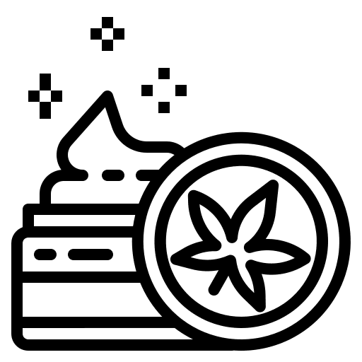 Cbd cream cream cannabis marijuana icon