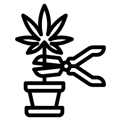 Harvest farming and gardening harvest cannabis icon