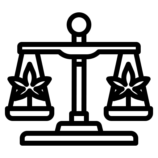 Law law court cannabis icon