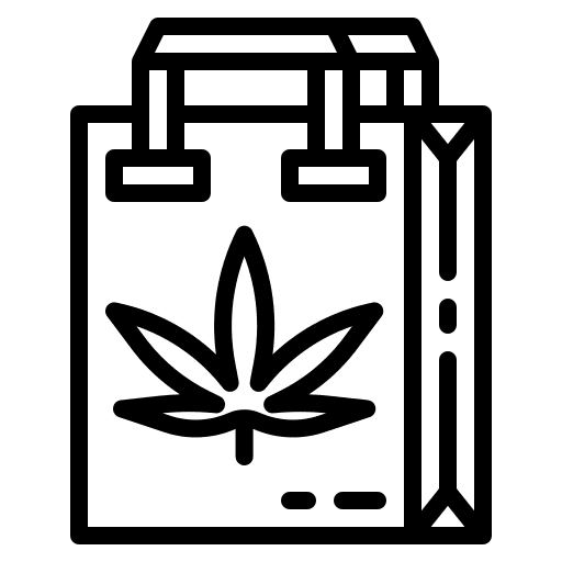 Marijuana shopper marijuana weed icon