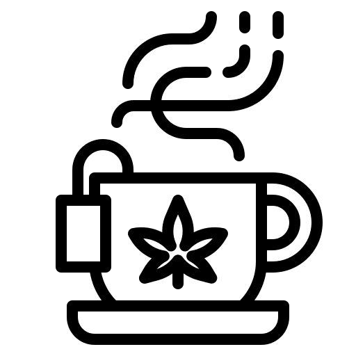 Tea food and restaurant weed hot drink icon