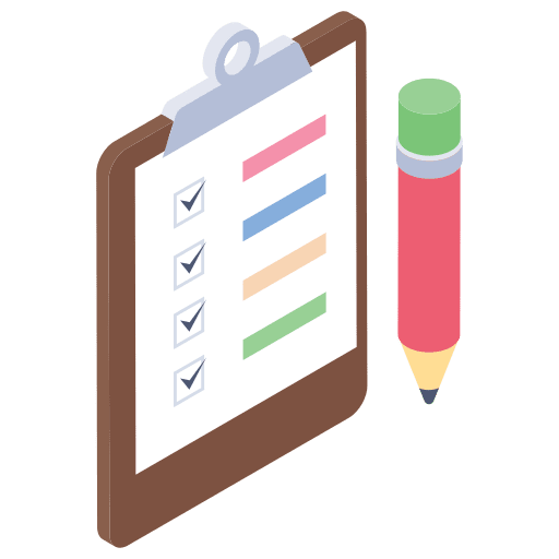 Checklist tasks tick business and finance icon