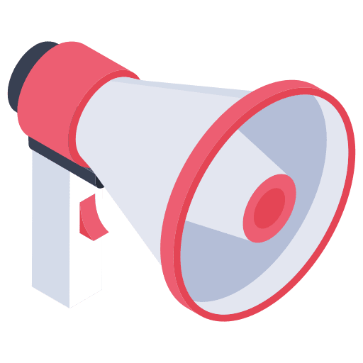 Megaphone promotion loudspeaker shout icon