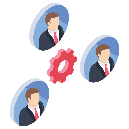 Team management members network user icon
