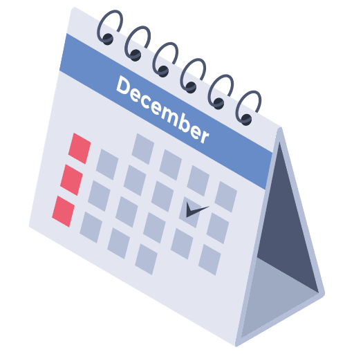 Calendar date time and date calendar icon