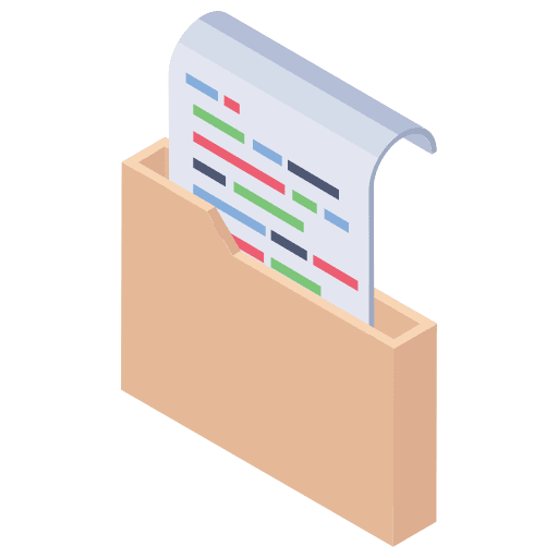 Folder file storage business and finance office material icon