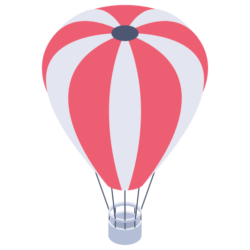 Hot air balloon hot air balloon trip travel icon