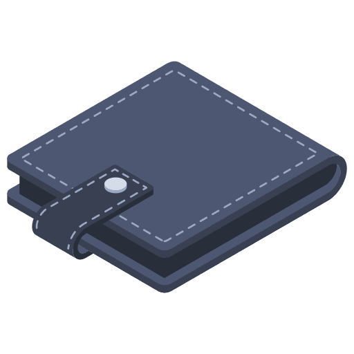 Wallet wallet money card icon