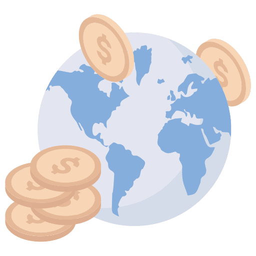 Online banking commerce and shopping money pin icon