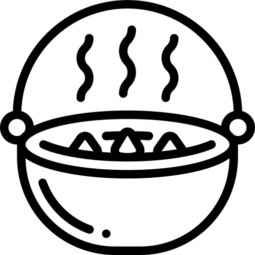 Broth hobbies and free time food soup icon