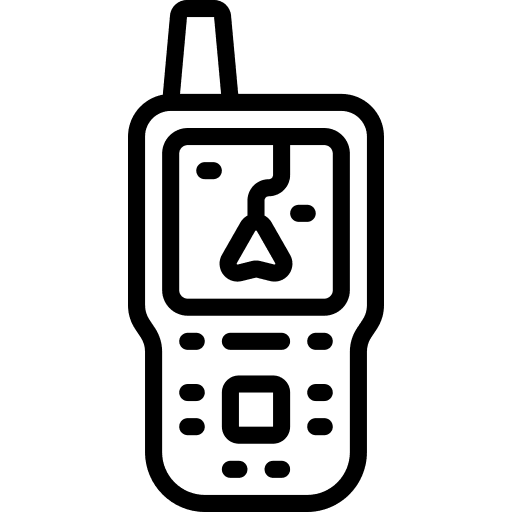 Gps location hobbies and free time screen icon