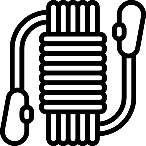 Rope hobbies and free time rope harness icon