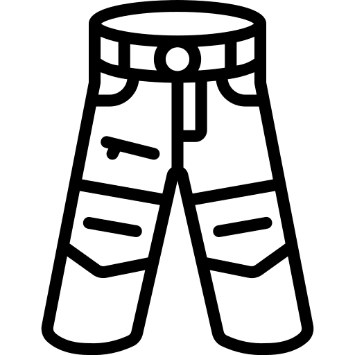 Trousers trousers hiking equipment icon