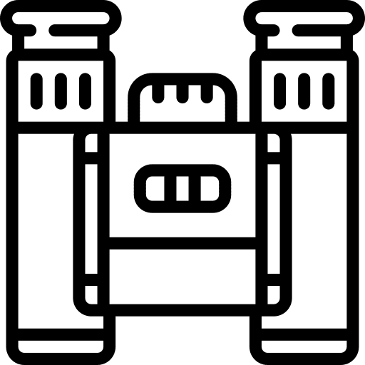 Binoculars view look hobbies and free time icon