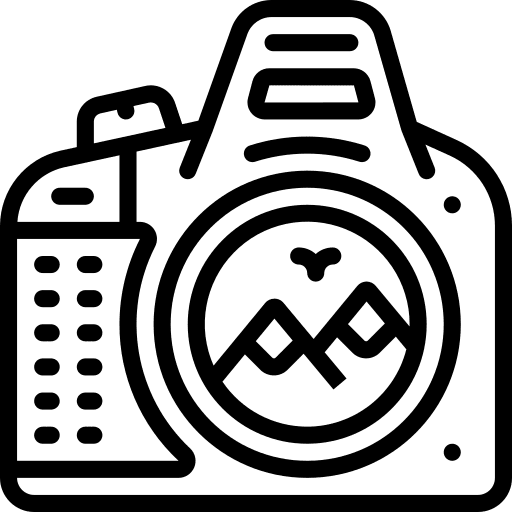 Camera photo camera hobbies and free time icon