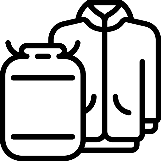 Coat jacket coat bag icon