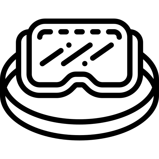 Goggles vision protection climbing icon