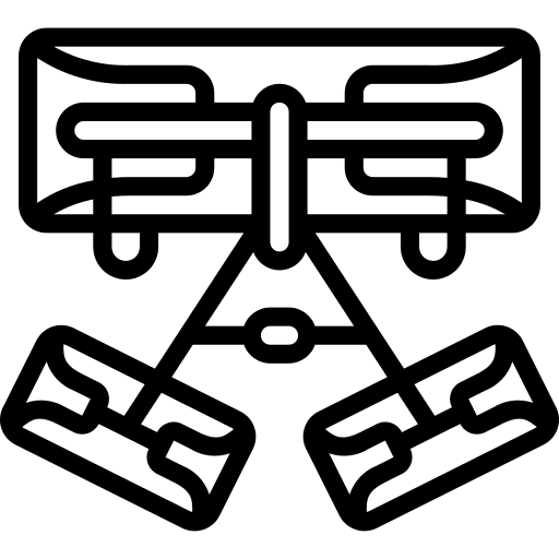 Harness harness climbing safety icon
