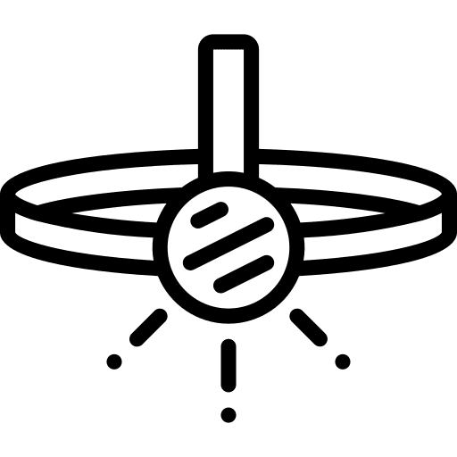 Lamp torch hobbies and free time search icon