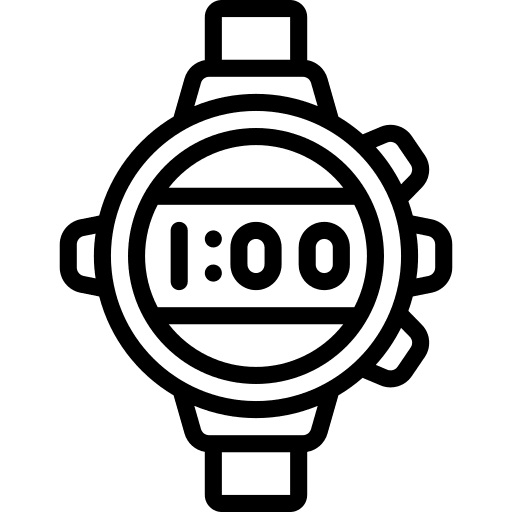 Watch hobbies and free time timer time icon