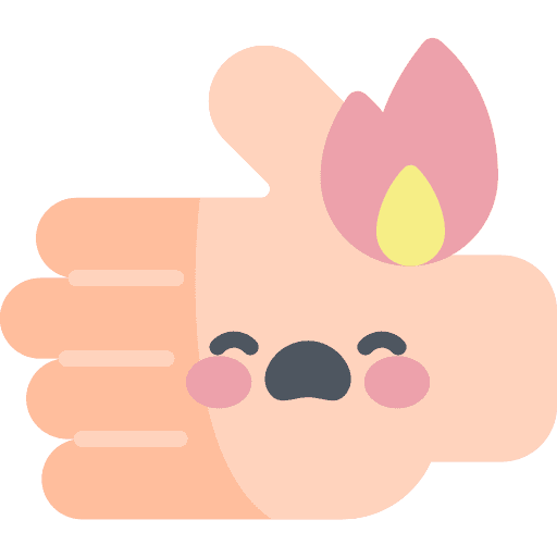 Burn burning element danger icon