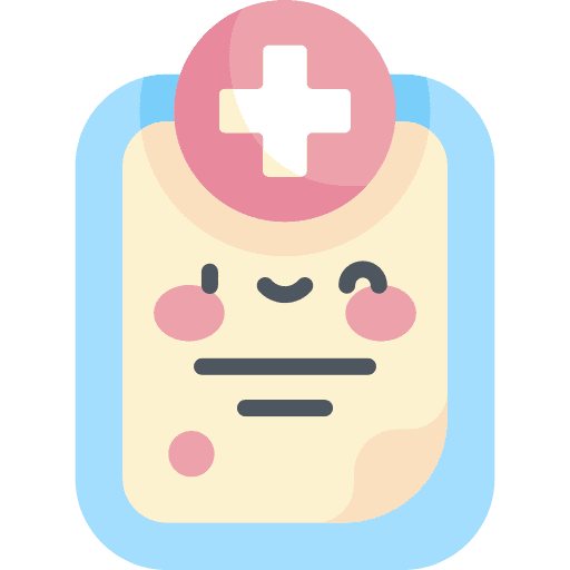 Medical history hospital healthcare and medical health report icon