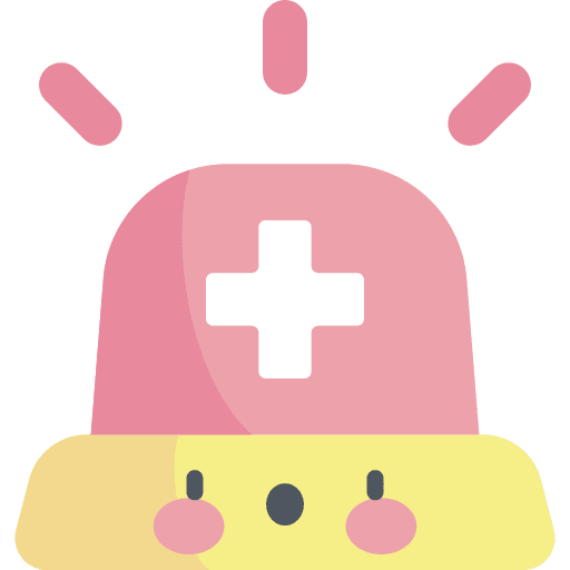 Emergency alarm emergency medical icon
