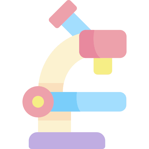 Microscope science tools and utensils medical icon