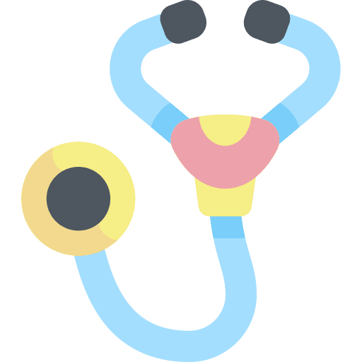 Stethoscope healthcare and medical health stethoscope icon