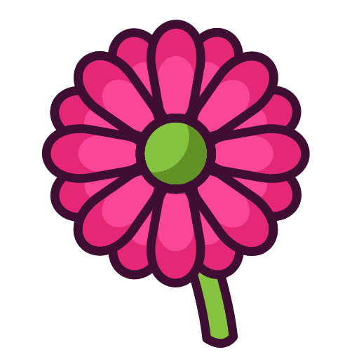 Gerbera nature petals farming and gardening icon