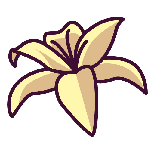 Lilies nature farming and gardening plant icon
