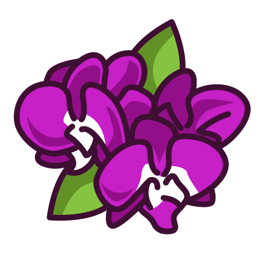 Orchid flowers nature flower icon