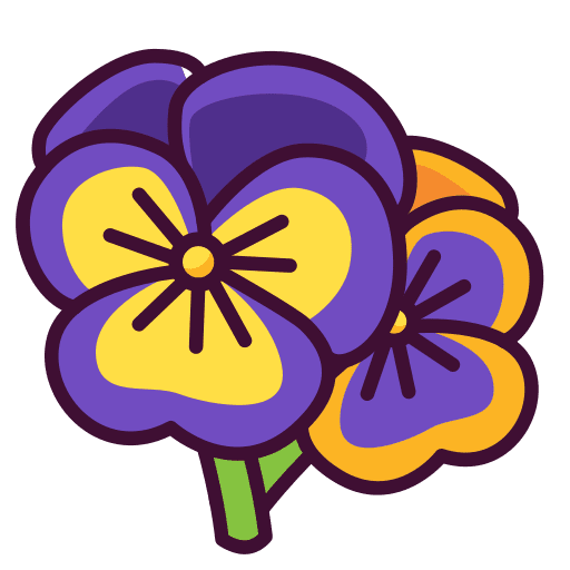 Pansy flower pansy petals icon