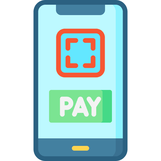 Cashless commerce and shopping pay cashless icon