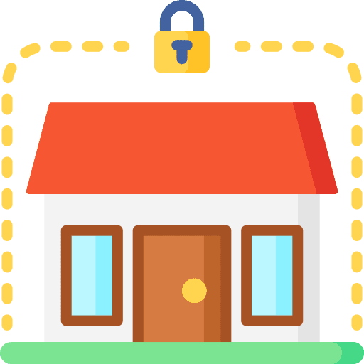 Quarantine isolation seclusion lock icon